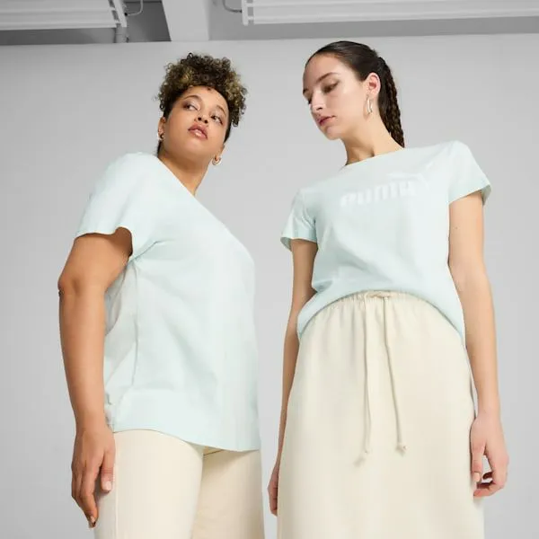 Puma TShirts and Tops ESS No 1 Logo 039s Tee Peaceful Blue 8211 Women