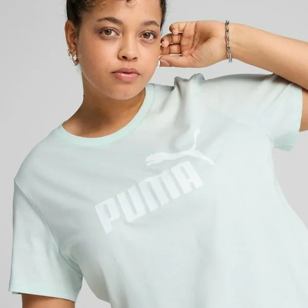 Puma TShirts and Tops ESS No 1 Logo 039s Tee Peaceful Blue 8211 Women