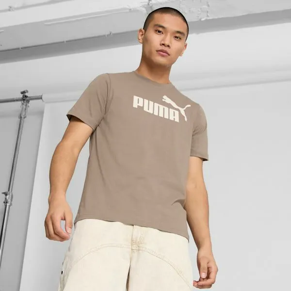 Puma TShirts and Tops ESS No 1 Logo 039s Tee Totally Taupe 8211 Men
