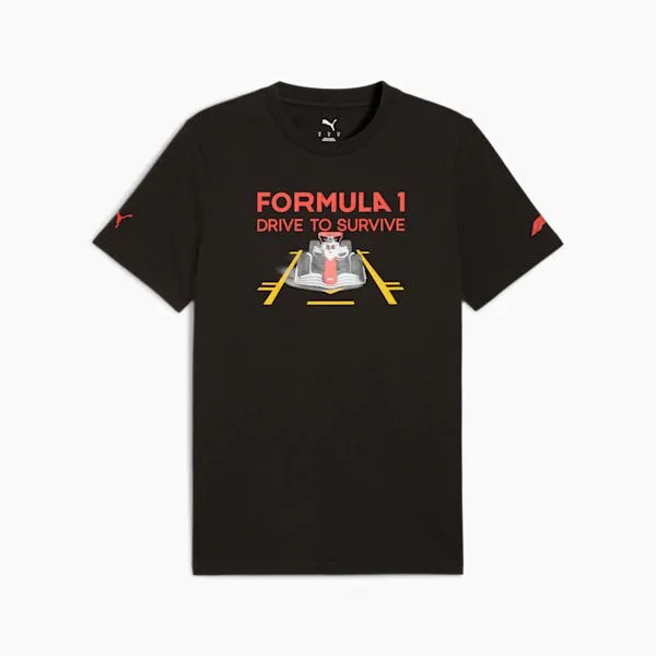 Puma TShirts and Tops F1 Drive To Survive 039s Tee Puma Black 8211 Men