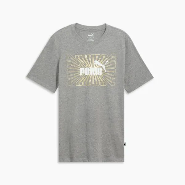 Puma TShirts and Tops Foil 039s Graphic Tee Medium Gray Heather 8211 Men