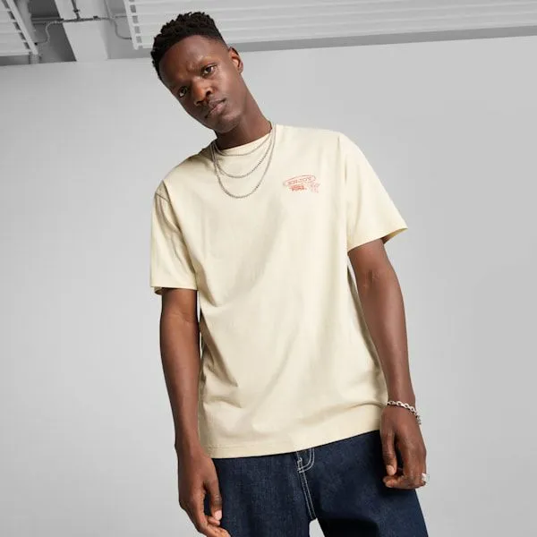 Puma TShirts and Tops GRAPHICS DriveIn 039s Relaxed Tee Alpine Snow 8211 Men