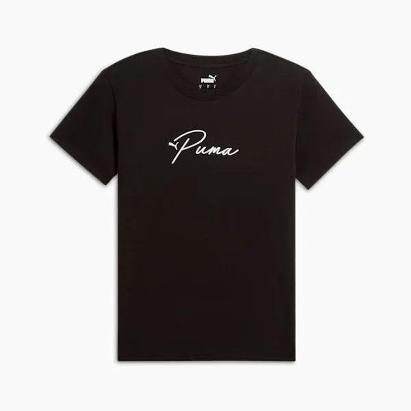 Puma TShirts and Tops GRAPHICS Script 039s Tee Puma Black 8211 Women