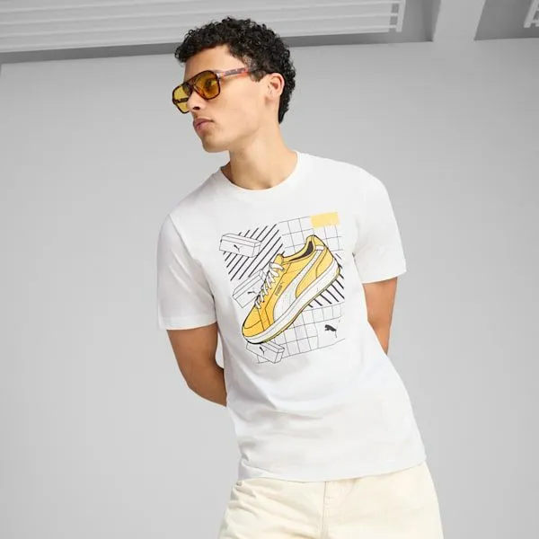 Puma TShirts and Tops GRAPHICS Sneakers 039s Tee Puma White 8211 Men