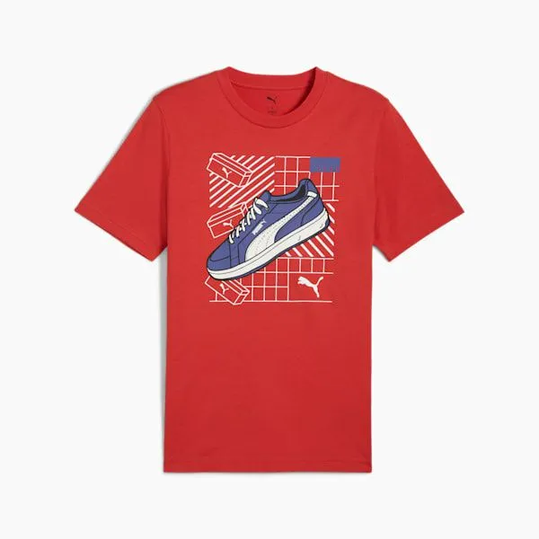 Puma TShirts and Tops GRAPHICS Sneakers 039s Tee Red Fire 8211 Men