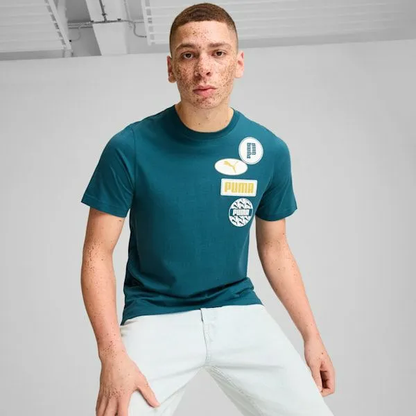 Puma TShirts and Tops Icon 039s Graphic Tee Cold Green 8211 Men
