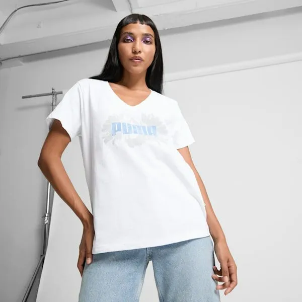 Puma TShirts and Tops In Full Bloom 039s Tee Puma White 8211 Women