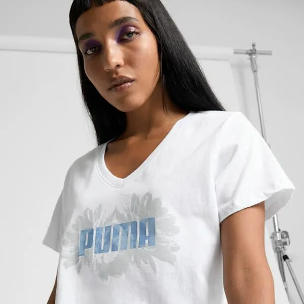 Puma TShirts and Tops In Full Bloom 039s Tee Puma White 8211 Women