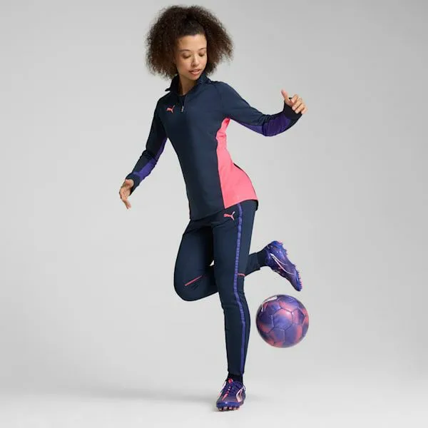 Puma TShirts and Tops IndividualBLAZE 039s QuarterZip Shirt Club Navydark Amethyst 8211 Women