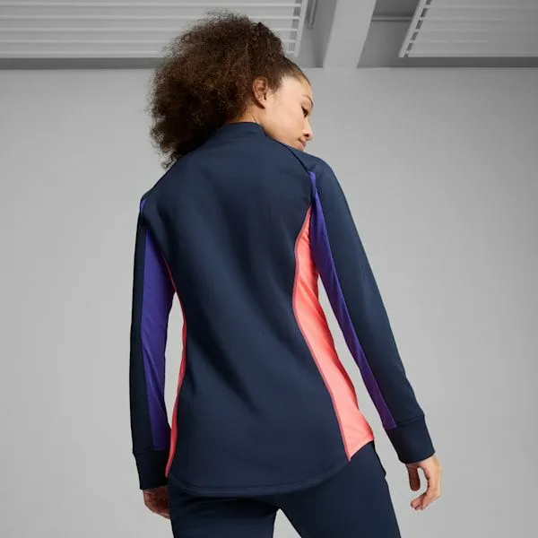Puma TShirts and Tops IndividualBLAZE 039s QuarterZip Shirt Club Navydark Amethyst 8211 Women