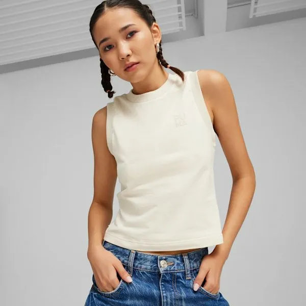 Puma TShirts and Tops Infuse 039s Slim Tank Top Alpine Snow 8211 Women