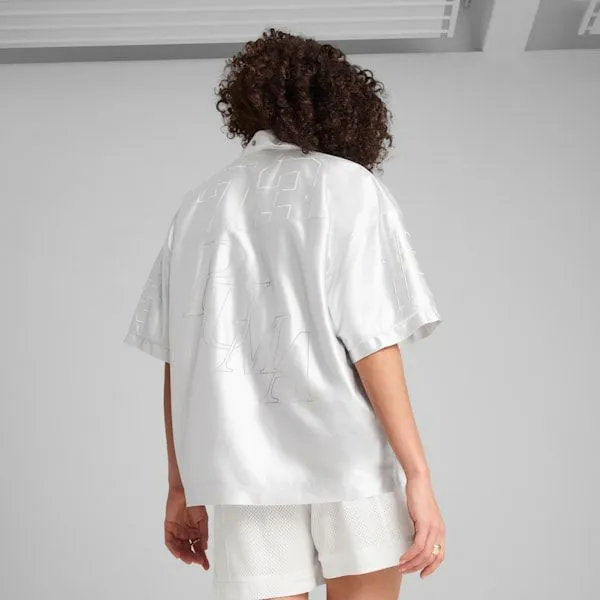 Puma TShirts and Tops JerSHE 039s BaseballInspired Jersey Feather Gray 8211 Women Puma TShirts and Tops JerSHE 039s BaseballInspired Jersey Feather Gray 8211 Women