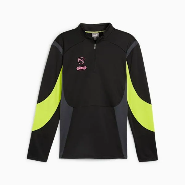 Puma TShirts and Tops KING Pro 039s QuarterZip Pullover Puma Blackelectric Lime 8211 Men Puma TShirts and Tops KING Pro 039s QuarterZip Pullover Puma Blackelectric Lime 8211 Men
