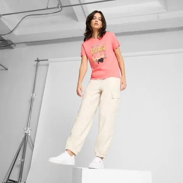 Puma TShirts and Tops Las Vegas Billboards 039s Tee Peach Frost 8211 Women