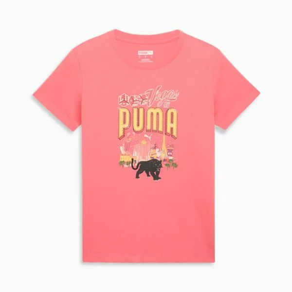 Puma TShirts and Tops Las Vegas Billboards 039s Tee Peach Frost 8211 Women