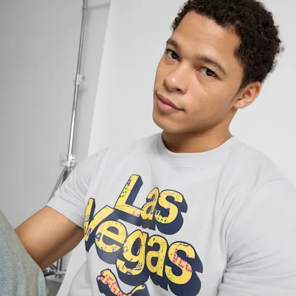 Puma TShirts and Tops Las Vegas Pattern 039s Graphic Tee Flat Light Gray 8211 Men Puma TShirts and Tops Las Vegas Pattern 039s Graphic Tee Flat Light Gray 8211 Men