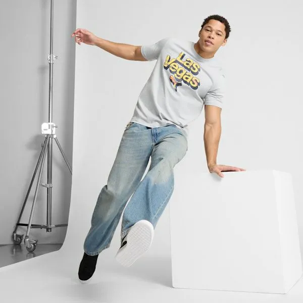 Puma TShirts and Tops Las Vegas Pattern 039s Graphic Tee Flat Light Gray 8211 Men Puma TShirts and Tops Las Vegas Pattern 039s Graphic Tee Flat Light Gray 8211 Men
