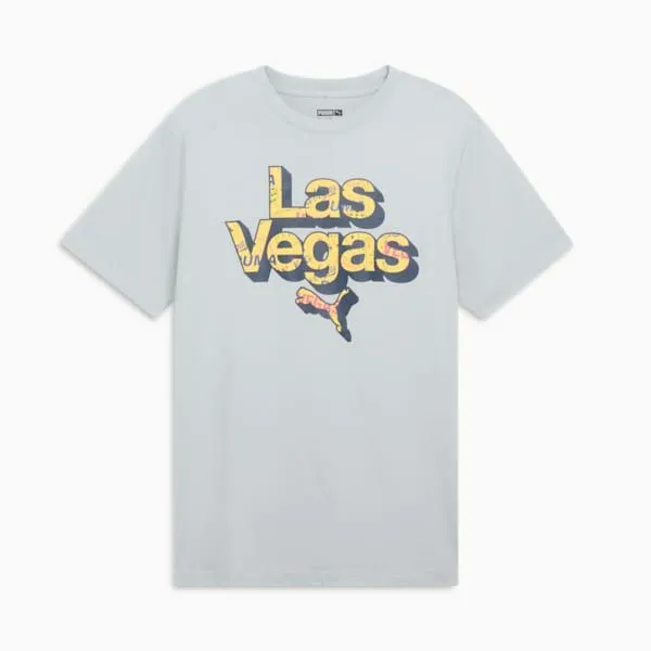 Puma TShirts and Tops Las Vegas Pattern 039s Graphic Tee Flat Light Gray 8211 Men Puma TShirts and Tops Las Vegas Pattern 039s Graphic Tee Flat Light Gray 8211 Men