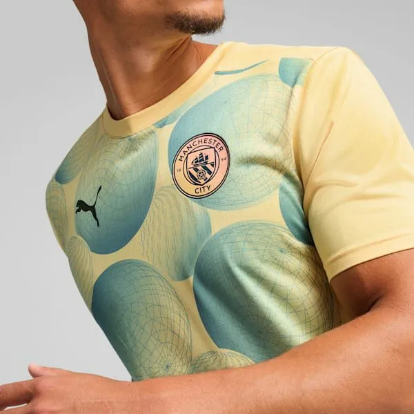 Puma TShirts and Tops Manchester City PreMatch 039s Soccer Jersey Flaxenbold Blue 8211 Men