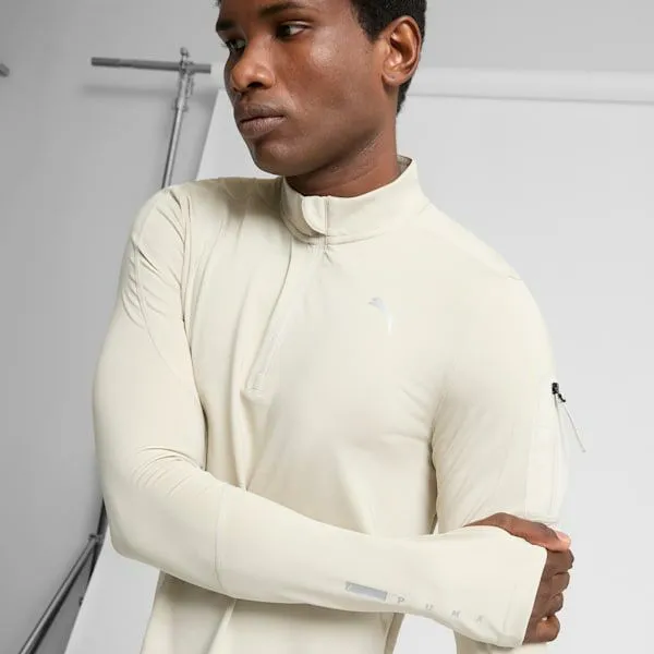 Puma TShirts and Tops PUMA 039s QuarterZip Training Jacket Desert Dust 8211 Men Puma TShirts and Tops PUMA 039s QuarterZip Training Jacket Desert Dust 8211 Men