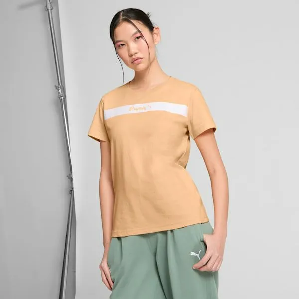 Puma TShirts and Tops PUMA Upfront Line 039s Tee Almost Apricot 8211 Women