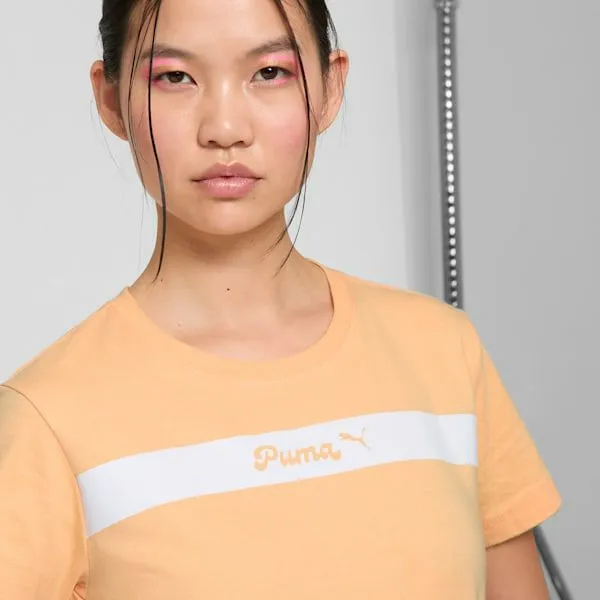 Puma TShirts and Tops PUMA Upfront Line 039s Tee Almost Apricot 8211 Women