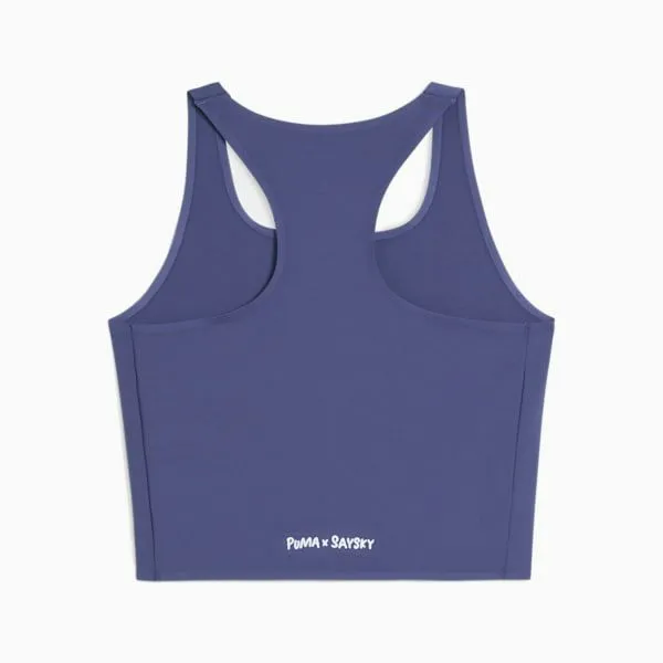 Puma TShirts and Tops PUMA X SAYSKY 039s Running Crop Top Blue Crystal 8211 Women Puma TShirts and Tops PUMA X SAYSKY 039s Running Crop Top Blue Crystal 8211 Women