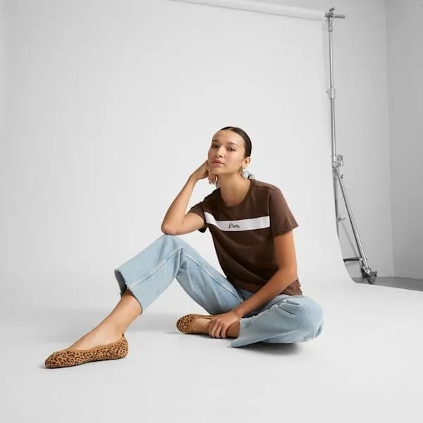 Puma TShirts and Tops Upfront Line Logo 039s Tee Espresso Brown 8211 Women
