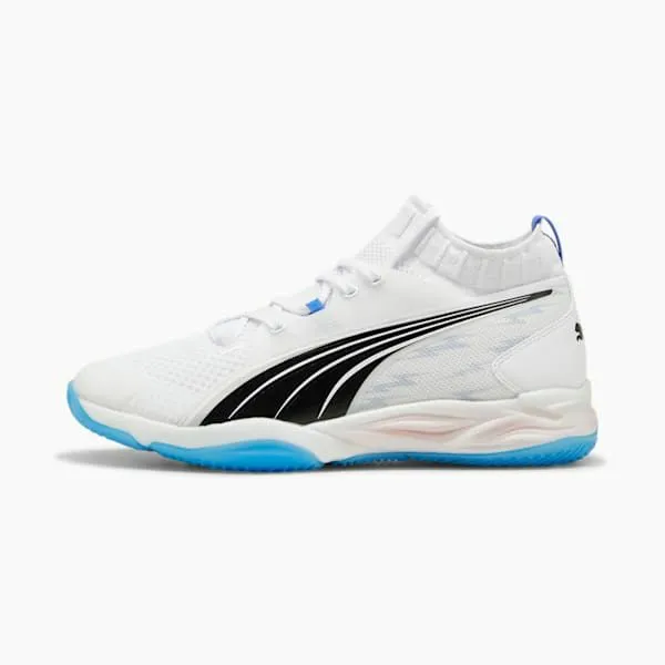 Puma Training and Gym Eliminate NITRO SQD Court Shoes Puma Whitebluemazingpuma Black 8211 Women