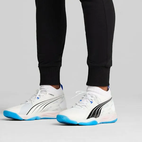 Puma Training and Gym Eliminate NITRO SQD Court Shoes Puma Whitebluemazingpuma Black 8211 Women