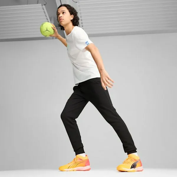 Puma Training and Gym Eliminate NITRO SQD Court Shoes Sun Streamsunset Glowpuma Black 8211 Women