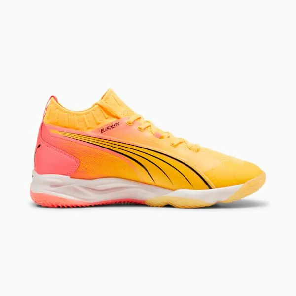 Puma Training and Gym Eliminate NITRO SQD Court Shoes Sun Streamsunset Glowpuma Black 8211 Women