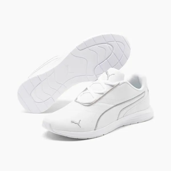 Puma Training and Gym Ella Lace Up 039s Running Shoes Puma Whitepuma Silver 8211 Women Puma Training and Gym Ella Lace Up 039s Running Shoes Puma Whitepuma Silver 8211 Women