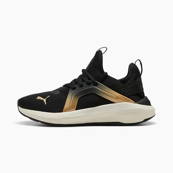 Puma Training and Gym Softride Enzo 5 Metallic 039s Running Shoes Puma Blackwarm Whitepuma Gold 8211 Women