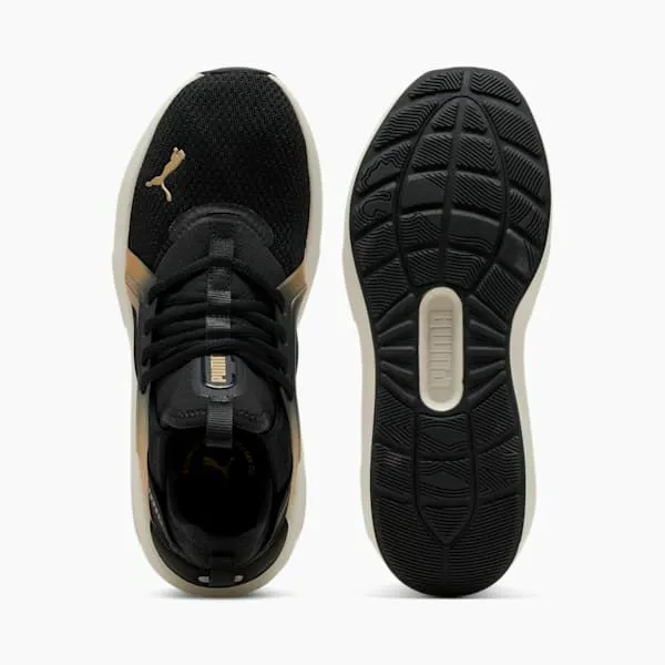 Puma Training and Gym Softride Enzo 5 Metallic 039s Running Shoes Puma Blackwarm Whitepuma Gold 8211 Women Puma Training and Gym Softride Enzo 5 Metallic 039s Running Shoes Puma Blackwarm Whitepuma Gold 8211 Women