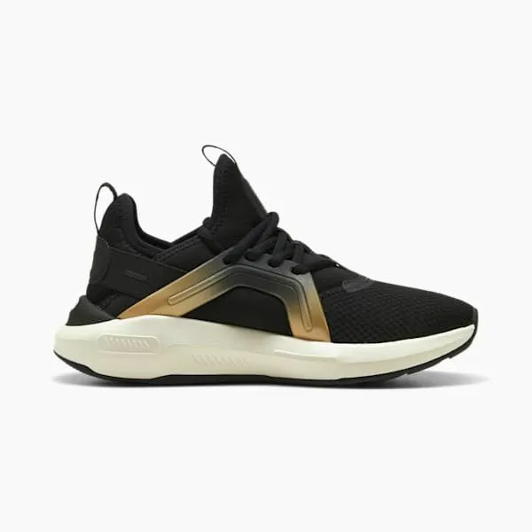 Puma Training and Gym Softride Enzo 5 Metallic 039s Running Shoes Puma Blackwarm Whitepuma Gold 8211 Women Puma Training and Gym Softride Enzo 5 Metallic 039s Running Shoes Puma Blackwarm Whitepuma Gold 8211 Women