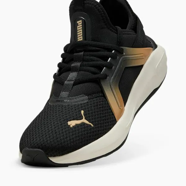 Puma Training and Gym Softride Enzo 5 Metallic 039s Running Shoes Puma Blackwarm Whitepuma Gold 8211 Women Puma Training and Gym Softride Enzo 5 Metallic 039s Running Shoes Puma Blackwarm Whitepuma Gold 8211 Women
