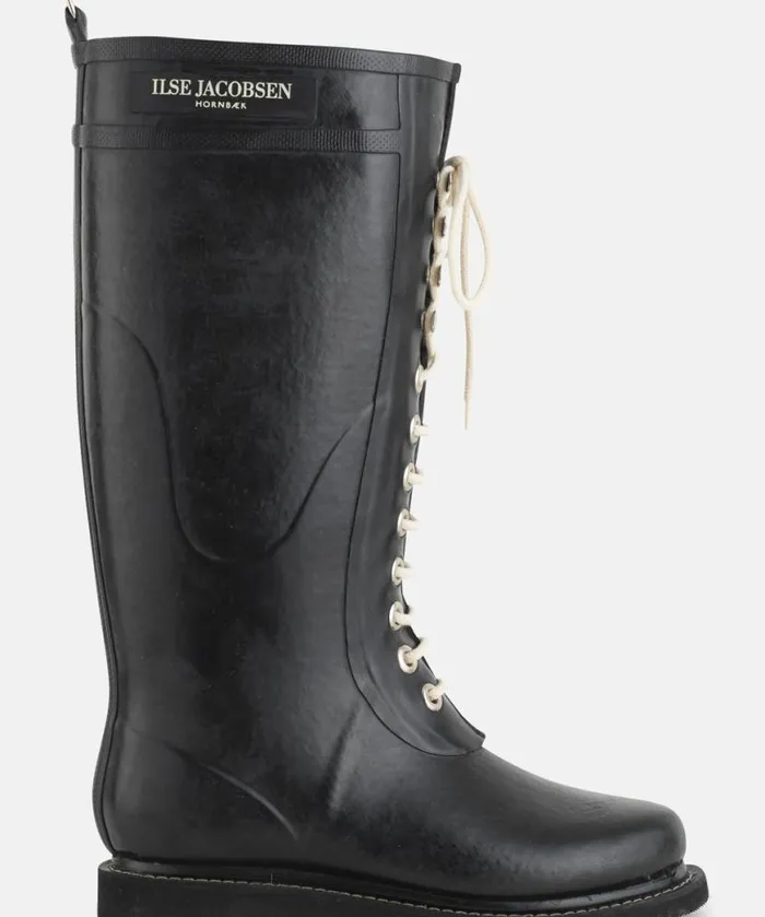 Rainboots Ilse Jacobsen Rainboots Long Long Rubber Boots 8211 Black