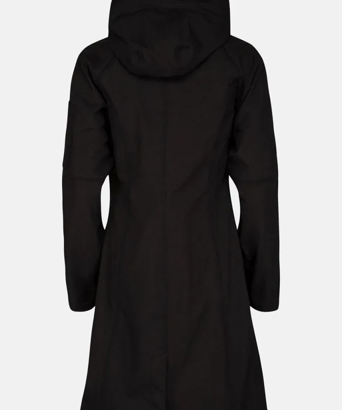 Rainwear Ilse Jacobsen Raincoats Long Soft Shell Raincoat 8211 Black