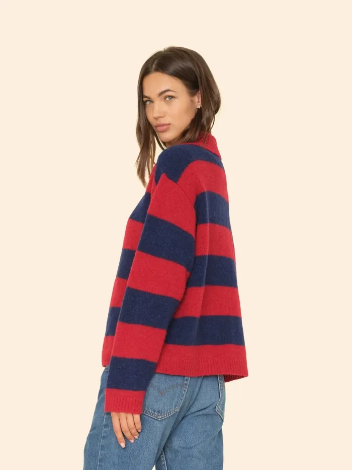 Red Blue Benton Sweater Women Sweaters and Jackets XRENA Red Blue Benton Sweater Women Sweaters and Jackets XRENA