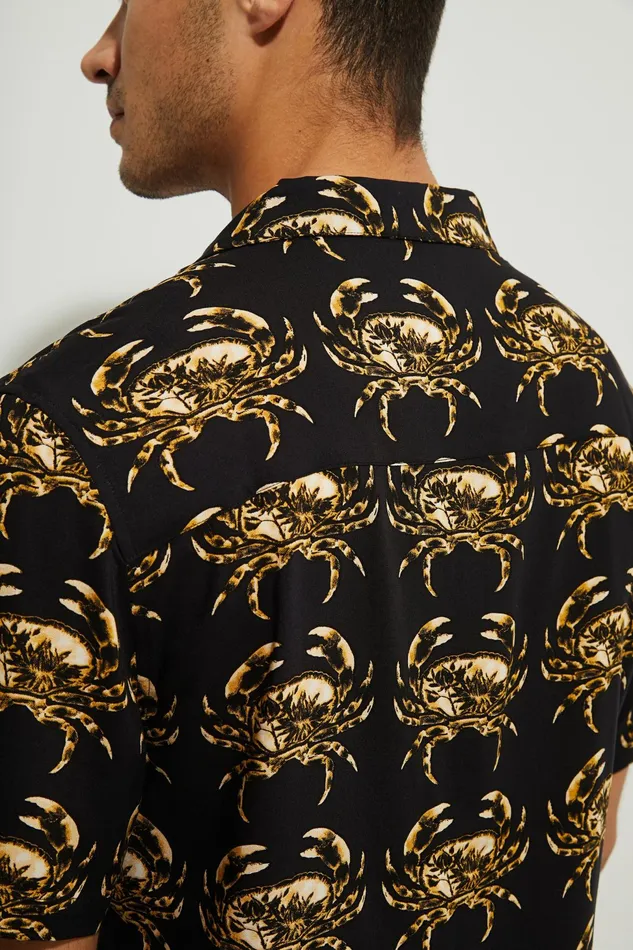 Resort Shirt Cutaway Collar Mens Desigual Shirts
