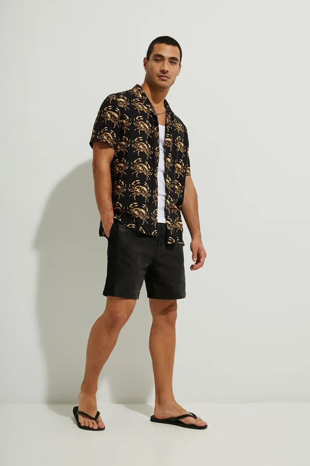 Resort Shirt Cutaway Collar Mens Desigual Shirts