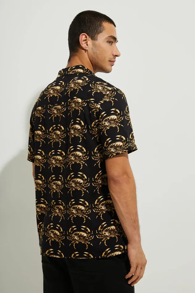 Resort Shirt Cutaway Collar Mens Desigual Shirts