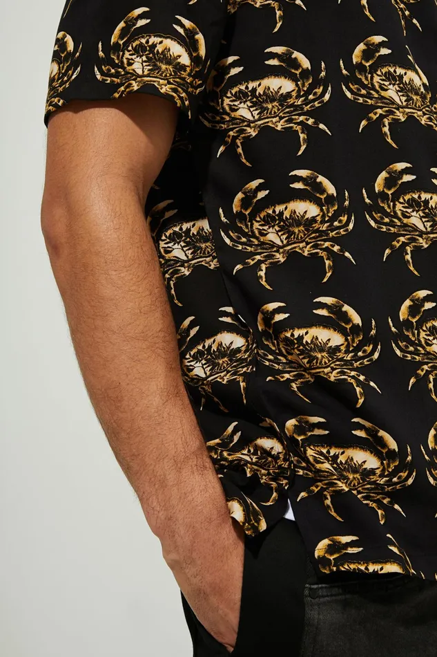 Resort Shirt Cutaway Collar Mens Desigual Shirts