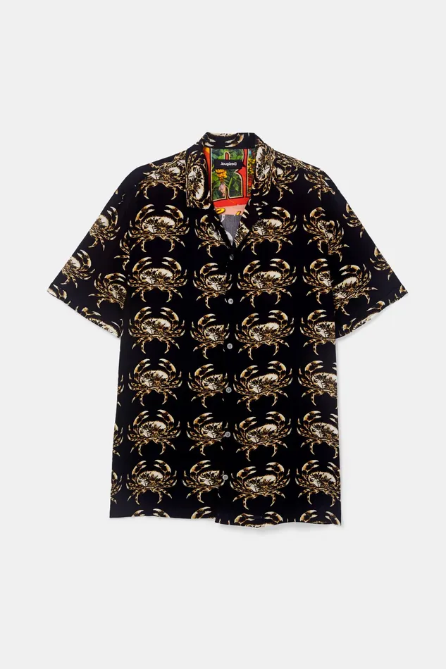 Resort Shirt Cutaway Collar Mens Desigual Shirts