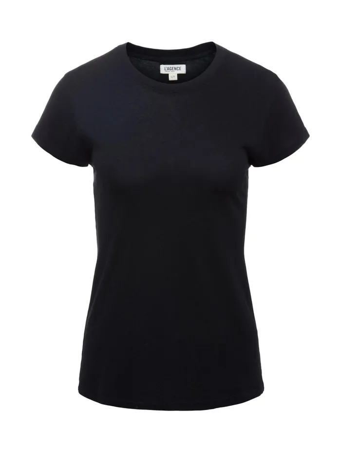 Ressi Fitted Tee Black Women L039Agence Tees