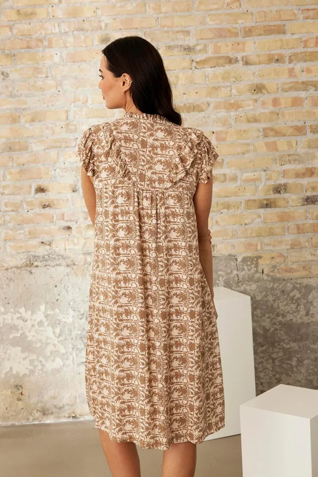 RIANA DRESS 16153 191 Sand 191 Women IN FRONT DRESSES