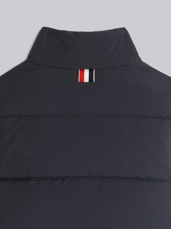 Ripstop Down Filled 4bar Vest Navy GirlsBoys Thom Browne Jackets And Outerwear