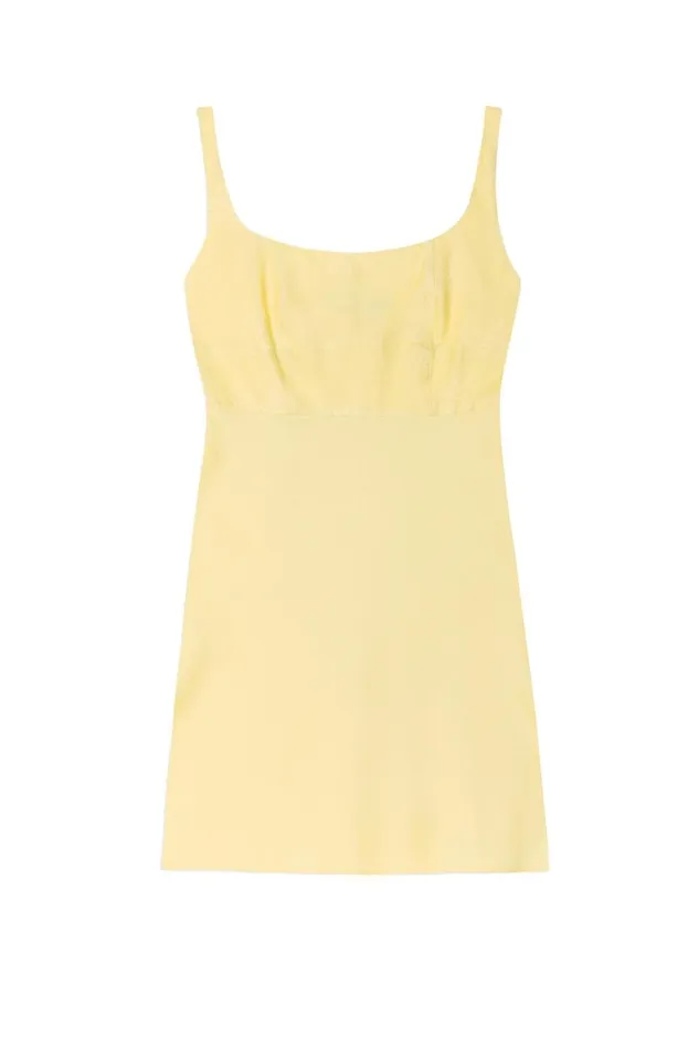 Ronan Starfish Jacquard Lemon Women RIXO Dresses Ronan Starfish Jacquard Lemon Women RIXO Dresses