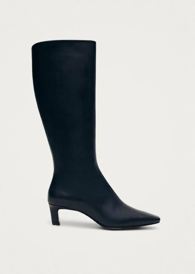 Rory Black Leather Boots Women ALOHAS Boots